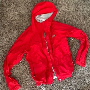 Red NorthFace Rain Jacket